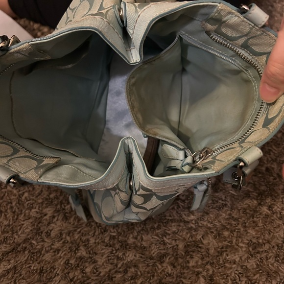 Blue coach bag - Picture 2 of 3